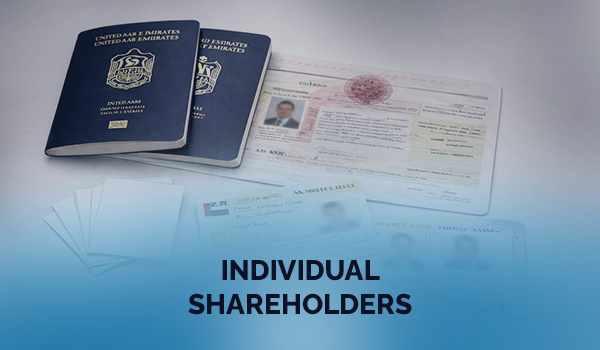 Individual Shareholders Passport copies of all shareholders and partnersVisa copies (if applicable Emirates ID copy (for UAE residents), Passport photos, No Objection Certificate (NOC)